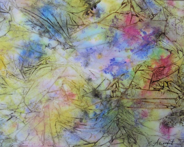 Breakthrough, acrylic, ink, paper, art, painting, picture