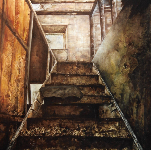 Art, painting, picture, acrylic, rubble,