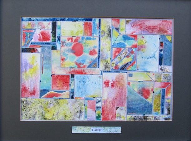 Mixed media on watercolour paper.